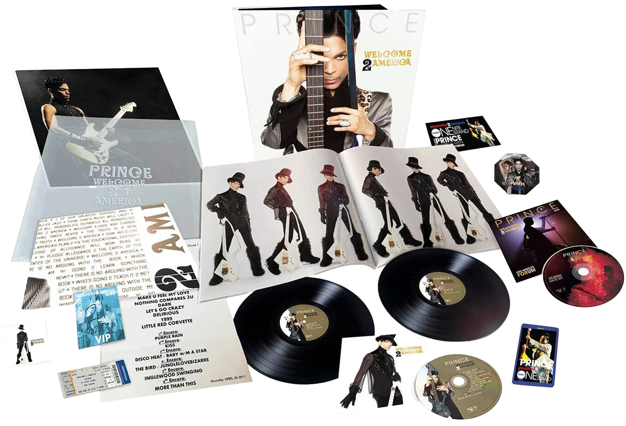 Image of Artwork for Prince's Welcome 2 America (2LP, 2CD Boxset)